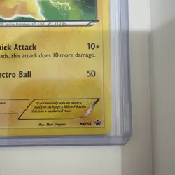 Pokemon TCG Pikachu BW54 Black Star Promo 2012 Black & White Moderate Play - Image 4