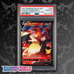 Pokemon TCG: Celebrations - Lance's Charizard V SWSH 133 Promo [PSA 10] GEM - Image 1
