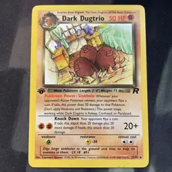 1st Edition Dark Dugtrio 23/82 Team Rocket Card Regular Pokemon NM Condition - Image 1