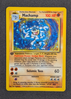 Machamp - Base Set Deck Exclusive 8/102 1st Edition - Pokemon TCG (WoTC) - MP - Image 4