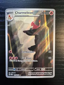 Pokemon Charmeleon 169/165 Illustration Rare 151 NM Full Art Holo - Image 1