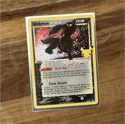 Pokemon TCG Umbreon Holo Rare 17/17 70 HP English 2007 (Accepting Offers!) - Image 1
