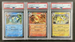 Pokemon: Prismatic Evolutions - Vaporeon, Flareon, Jolteaon Cosmos Promo PSA 9 - Image 1