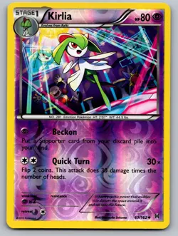 Kirlia 69/162 Uncommon BREAKthrough Pokemon Reverse Holo Lightly Played - Image 1