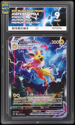 Pokemon Jolteon VMAX Black Star Promo SWSH184 ACE 9 - Image 1