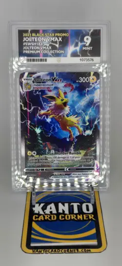 Pokemon Jolteon VMAX Black Star Promo SWSH184 ACE 9 - Image 2