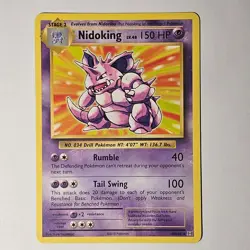 Pokemon Nidoking XY Evolutions 45/108 Rare Deck Exclusives Non-Holo Near Mint - Image 1