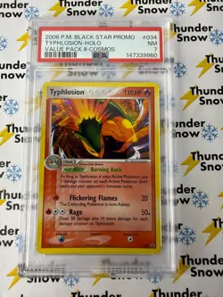 Typhlosion Holo #034 Black Star Promo Cosmos 2006 Pokemon PSA 7 - Image 1