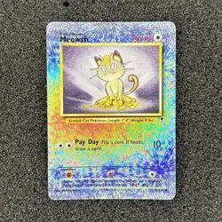 Pokemon TCG Meowth Reverse Holo Uncommon 53/110 Legendary Collection EN 50HP - Image 1