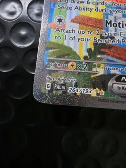 Pokemon TCG Squawkabilly EX Scarlet & Violet Paldea Evolved 264/193 Holo SIR - Image 2