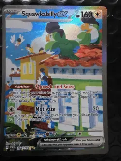 Pokemon TCG Squawkabilly EX Scarlet & Violet Paldea Evolved 264/193 Holo SIR - Image 4