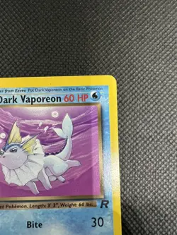 Pokemon TCG Dark Vaporeon Team Rocket 45/82 LP - Image 4