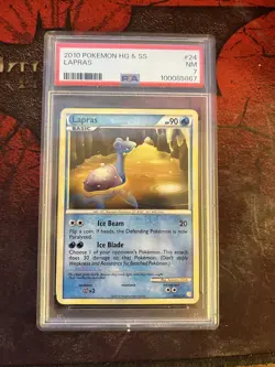 Pokemon 2010 Lapras Heart Gold Soul Silver PSA 7 - Image 3