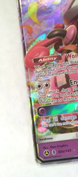 Tapu Lele GX 60a/145 Alternate Art Rare Pokemon TCG Guardians Rising - Image 2