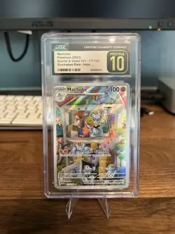 Pokemon TCG Machoke 177/165 Scarlet & Violet 151 CGC Pristine 10 - Image 1