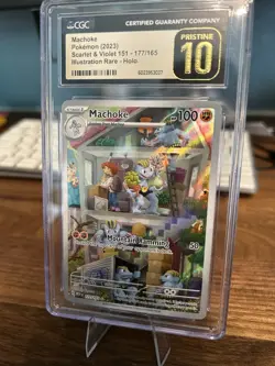 Pokemon TCG Machoke 177/165 Scarlet & Violet 151 CGC Pristine 10 - Image 2