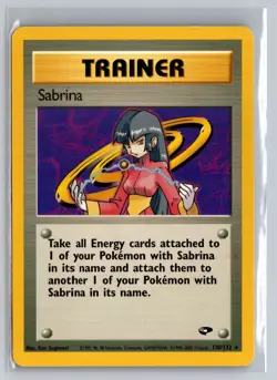 2000 Pokemon Gym Challenge Sabrina 110/132 WOTC NM Rare TCG - Image 1
