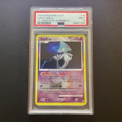 Pokemon TCG - DP League Promo - Reverse Holo Azelf 19/146 - PSA 9 - Image 1