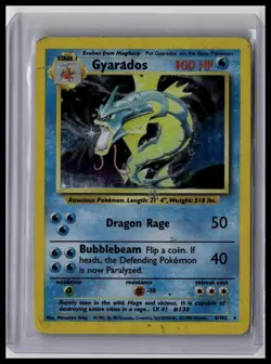 Gyarados 006/102 Base Set Holo HP Pokemon TCG Vintage WOTC - Image 1
