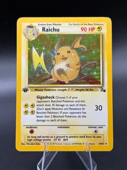 Raichu 14/62 1st Edition Fossil Holo - Image 1