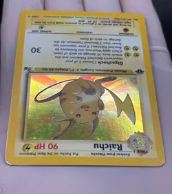 Raichu 14/62 1st Edition Fossil Holo - Image 3