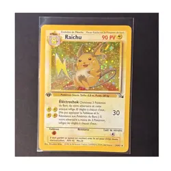 Pokemon Raichu 14/62 Fossil 1st Edition Holo Rare EN 90 HP Mitsuhiro Arita - Image 1