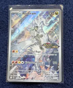 Pokemon N's Reshiram 167/159 Misc Cards Illus Rare Holo Stamped Eng - Image 1