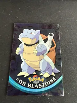 2000 Blue Topps Pokemon TV Animation Series Blastoise #9 Foil Card LP Vintage - Image 1