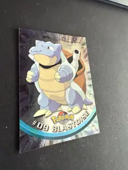 2000 Blue Topps Pokemon TV Animation Series Blastoise #9 Foil Card LP Vintage - Image 2