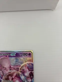 Pokemon TCG Mewtwo GX SM196 Promo Holo Card Sun & Moon Black Star NM - Image 4