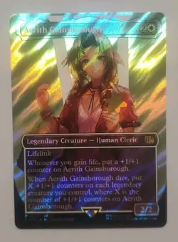 MTG: Aerith Gainsborough (Borderless) (Surge Foil) Final Fantasy Foil - Image 1