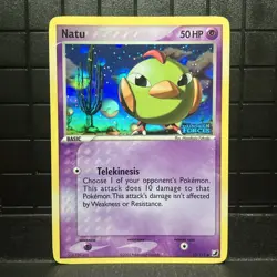 Natu 63/115 EX Unseen Forces Reverse Holo Stamped Pokemon Card NM - Image 1
