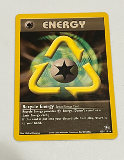Recycle Energy 105/111 Rare Neo Genesis Vintage 2000 WOTC Pokemon Card LP/NM - Image 1