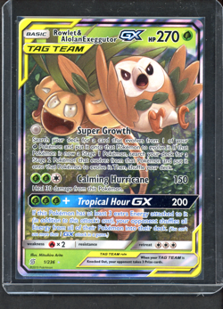 Rowlet & Alolan Exeggutor GX #1 Pokemon Unified Minds - Image 1