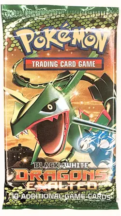 Pokemon B&W Dragons Exalted Booster Pack Brand New - Rayquaza Artwork - Image 1