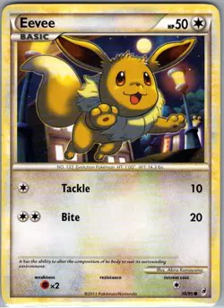 Eevee 56/95 Non Holo Call of Legends - Pokemon Card - LP - Image 1
