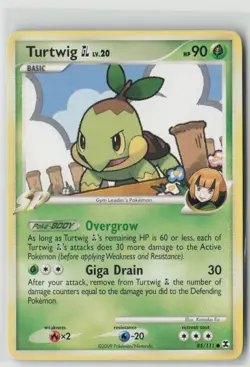 Turtwig GL 85/111 Common Rising Rivals Pokemon Heavily Played - Image 1
