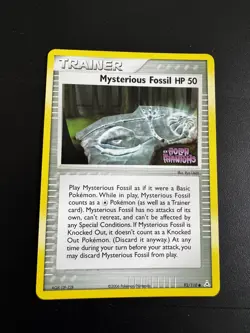 Mysterious Fossil 92/110 Holon Phantoms Reverse Holo Stamped Pokemon LP - Image 1