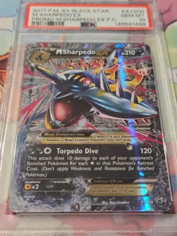 Pokemon TCG M Sharpedo EX XY Black Star Promo XY200 Holo PSA 10 English 2017 - Image 2