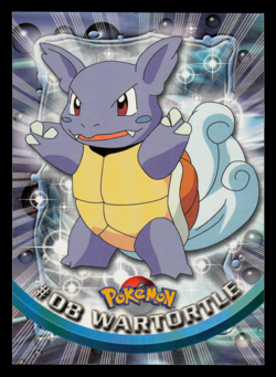 NM - Pokemon Topps Wartortle #08 TV Animation Edition Series 1 (Black Logo) - Image 1