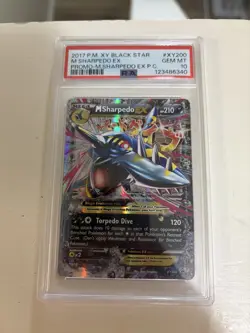 POKEMON 2017 Promo Black Star M SHARPEDO Ex Prem Coll #XY200 PSA 10 Gem Mint - Image 1