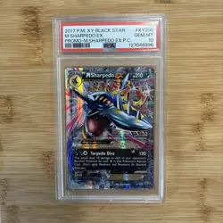 POKEMON 2017 Promo Black Star M SHARPEDO Ex Prem Coll #XY200 PSA 10 Gem Mint - Image 1