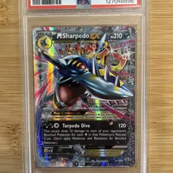 POKEMON 2017 Promo Black Star M SHARPEDO Ex Prem Coll #XY200 PSA 10 Gem Mint - Image 2