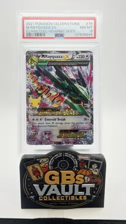 Pokemon Celebrations Classic Collection M Rayquaza EX 76/108 PSA 8 - Image 1