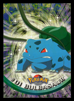 NM - Pokemon Topps Bulbasaur #01 TV Animation Edition Series 1 (Black Logo) - Image 1