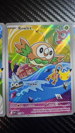 First Partner Pokemon Illustration Collection Alola Rowlet Popplio Litten NM - Image 3