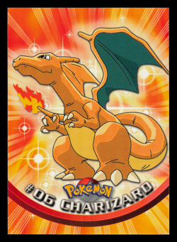 MP - Pokemon Topps Charizard #06 TV Animation Edition Series 1 (Black Logo) - Image 1