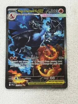 Pokemon ME02 Phantasmal Flames Mega Charizard X EX 125/094 Holo English - Image 3