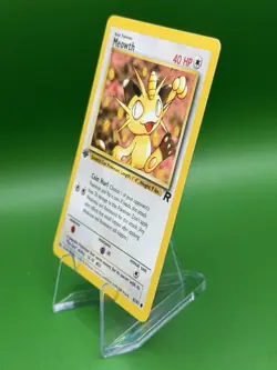 Pokemon Team Rocket Meowth 62/82 1st Edition WOTC Vintage 1999 - Image 2