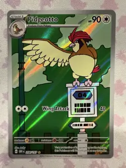 Pokemon TCG Pidgeotto 208/197 Holo Illustration Rare Obsidian Flames - Image 1